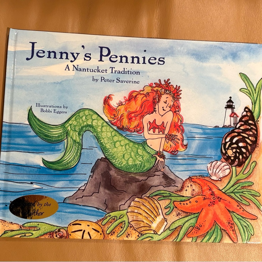 Jenny's Pennies Book with Mermaid Illustration